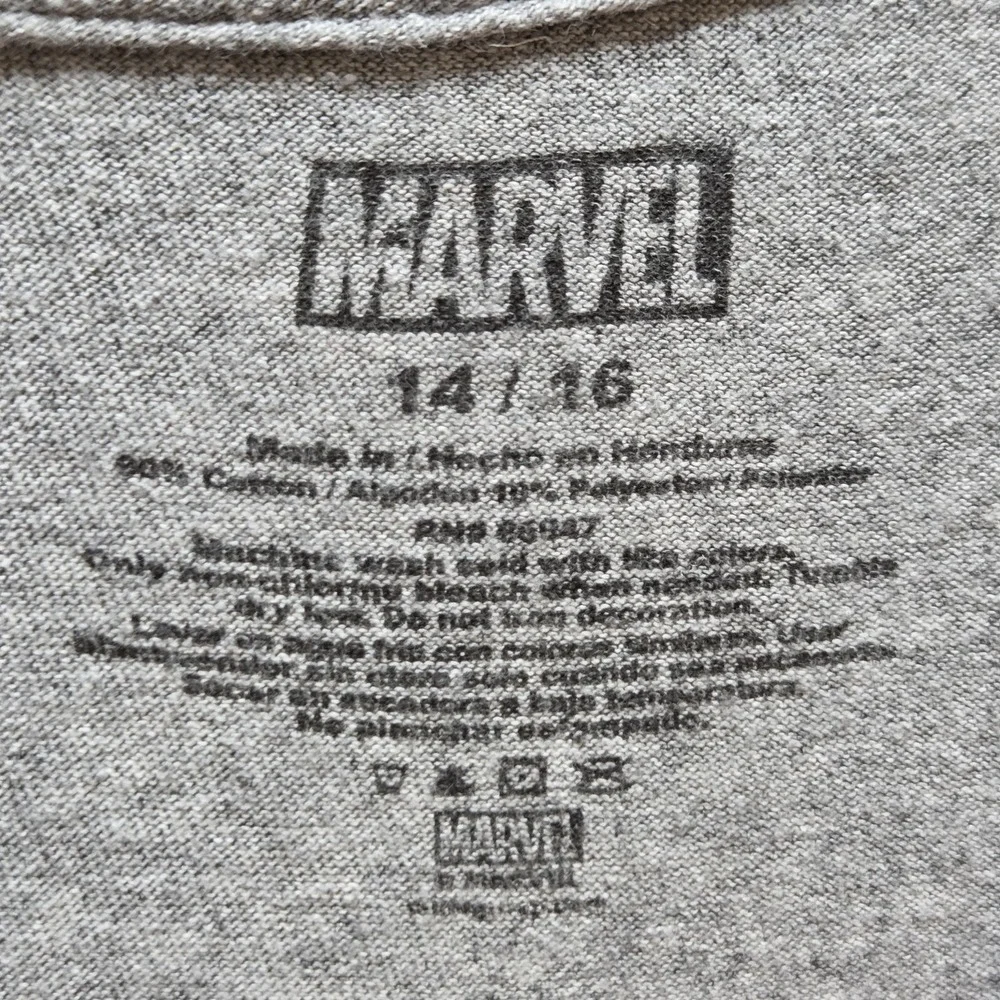 Marvel Shirt Boys 14-16 Gray Spider-Man‎ Yes I'm Amazing Graphic Tee Top